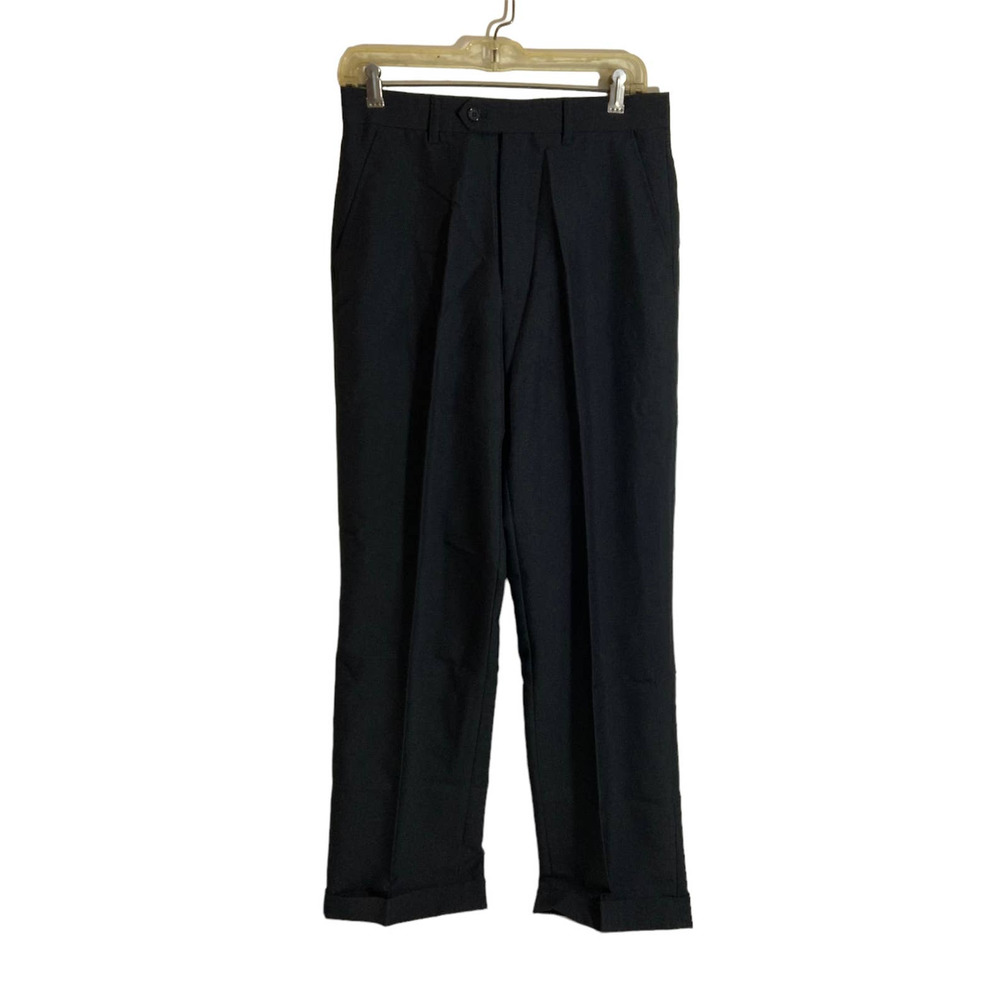 Men's Lucci Italiano Collezione Dress Pants Slacks Black Size 30R